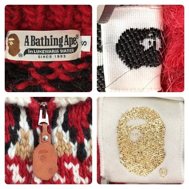 Bape × Nigo BAPE APE HEAD Cowichan knit cardigan a bathing ape NIGO Size US S / EU 44-46 / 1 - 6 Thumbnail