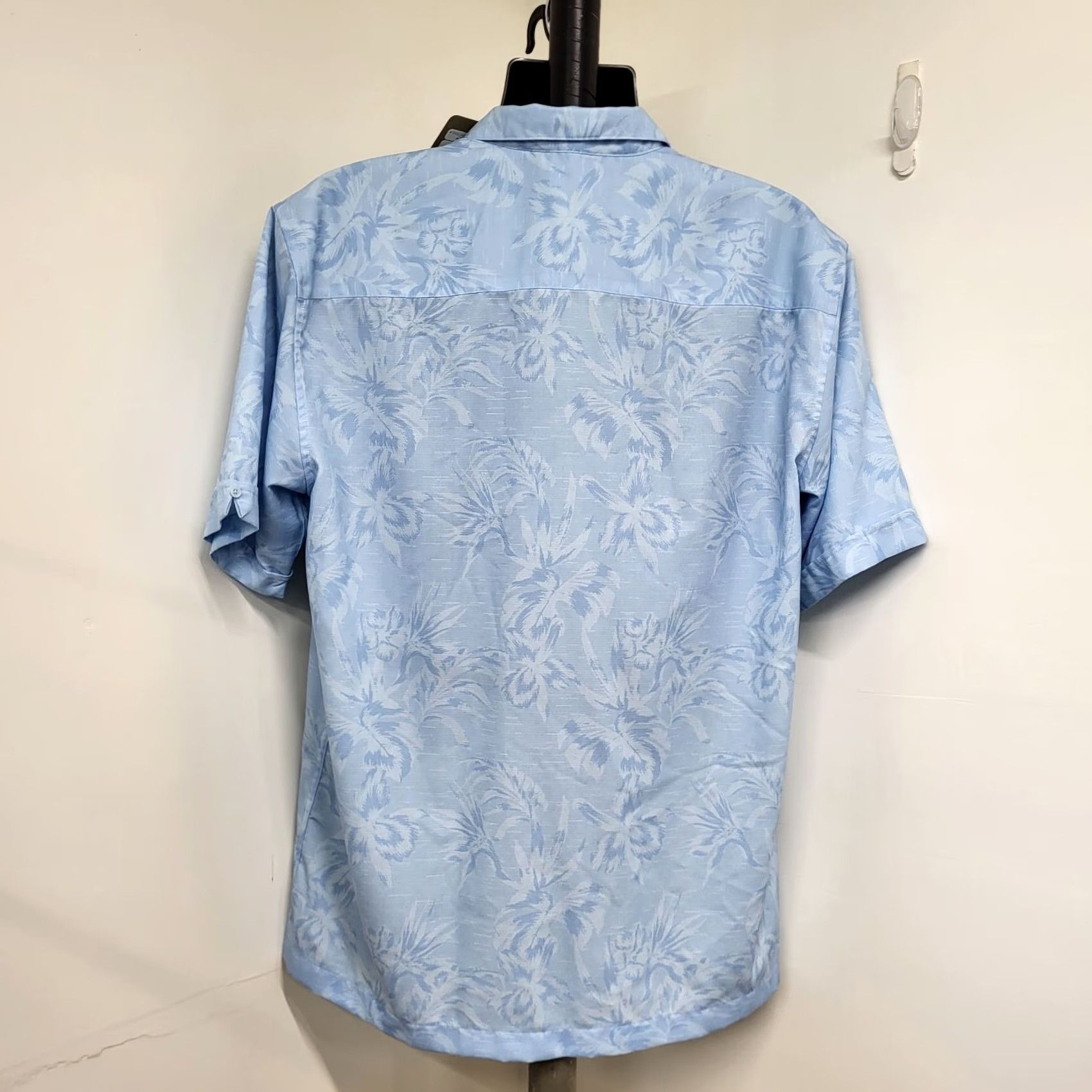 Vintage Cafe Luna Hawaiian Shirt Mens L Button-Up Short Sleeve Blue Palm Trees Size US L / EU 52-54 / 3 - 5 Thumbnail