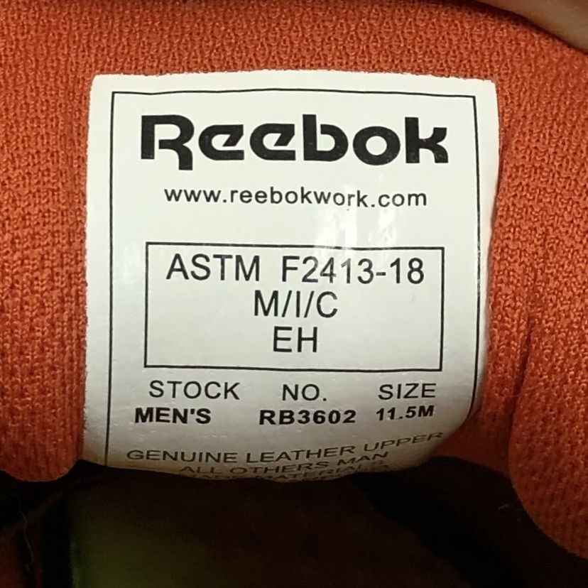 Reebok Reebok Memory Massage DMX Flex Safety Toe Work Shoe New! Size US 11.5 / EU 44-45 - 7 Thumbnail