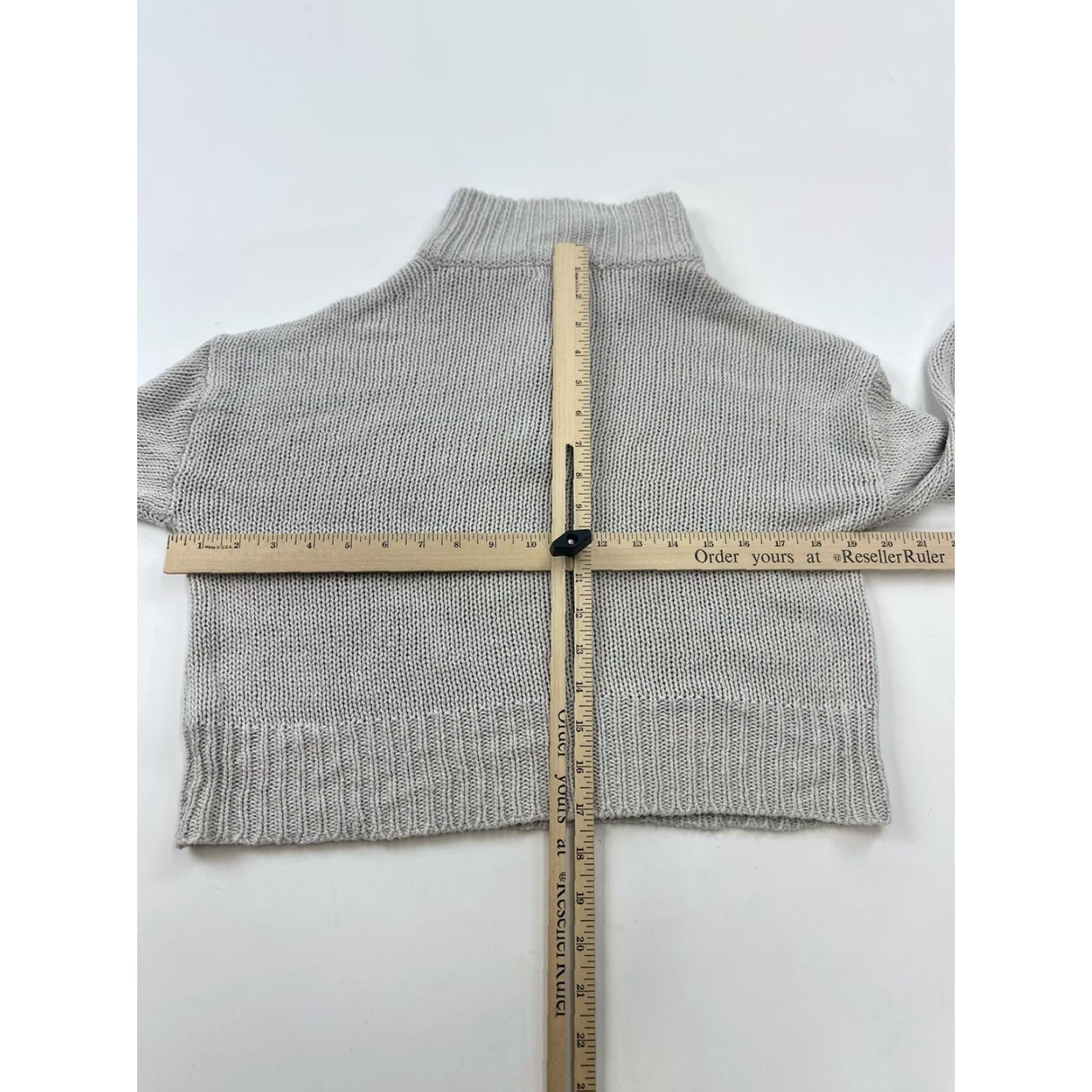 Vintage Heritage Sweater S Small Beige 1/4 Zip Cropped Knit Collared Long Sleeve Womens Size S / US 4 / IT 40 - 6 Thumbnail