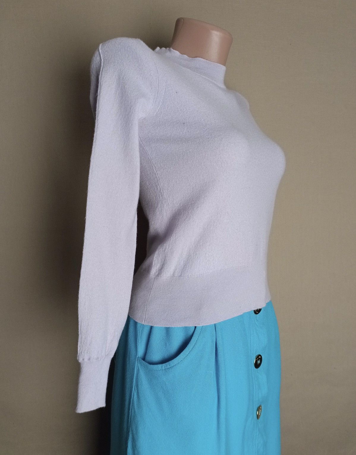 Burberry BURBERRY Merino Wool Light Purple Sweater XS Size XS / US 0-2 / IT 36-38 - 2 Thumbnail
