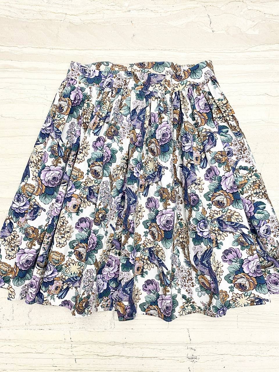 Miu Miu Miu Miu x Prada Floral Bird Art Abstract Print Mini Skirt Size 26" / US 2 / IT 38 - 3 Thumbnail