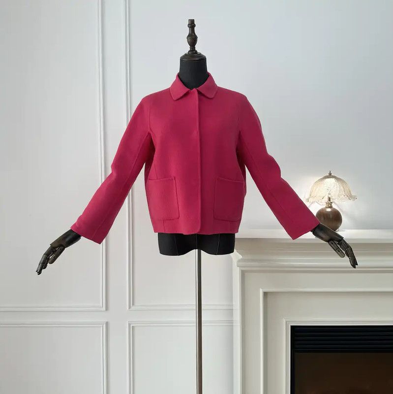 Max Mara MaxMara Pink Wool Women's Cardigan 0089 Size M / US 6-8 / IT 42-44 - 1 Thumbnail