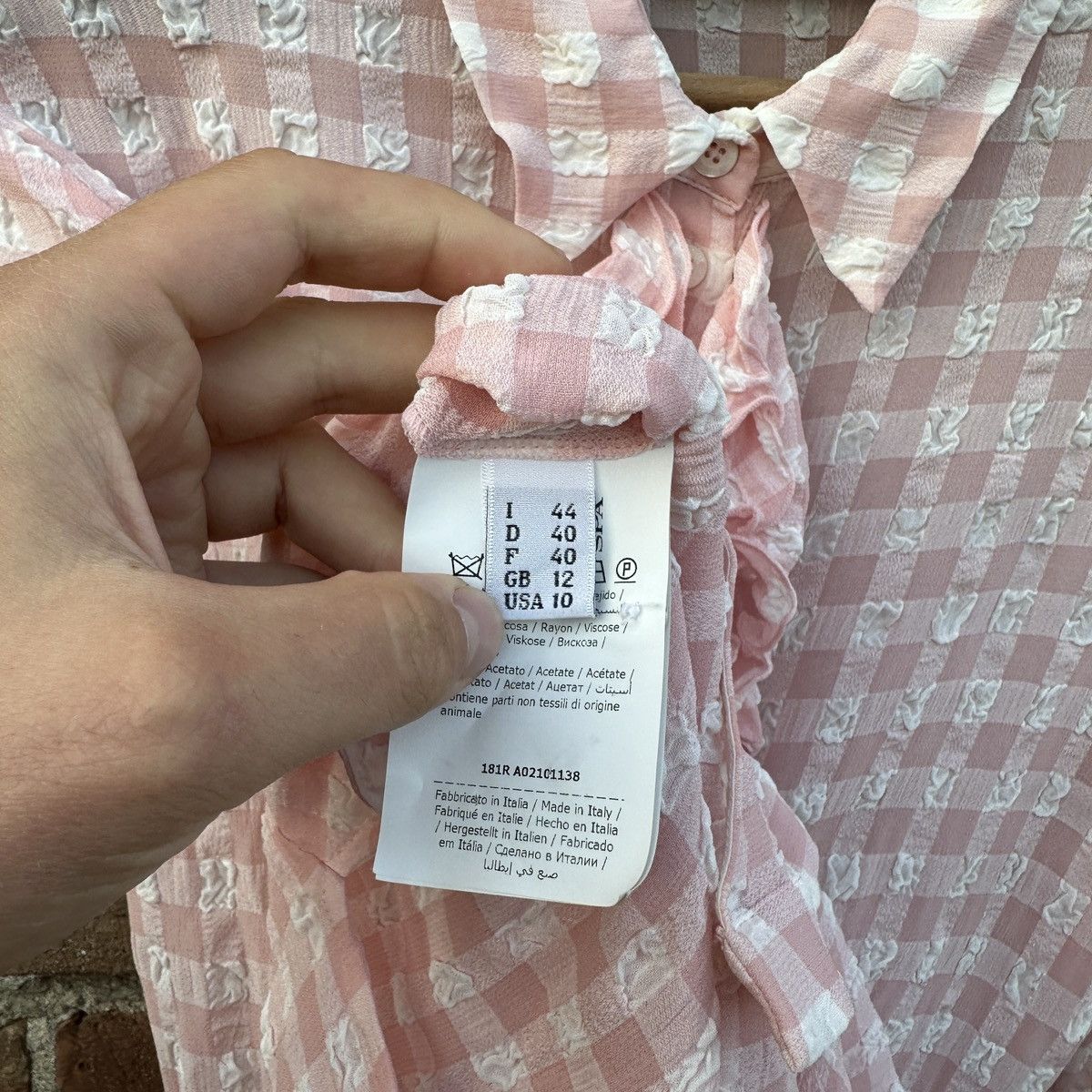 Boutique Moschino Boutique Moschino Ruffle Button Up Shirt Frill Vintage Rare Size M / US 6-8 / IT 42-44 - 9 Thumbnail