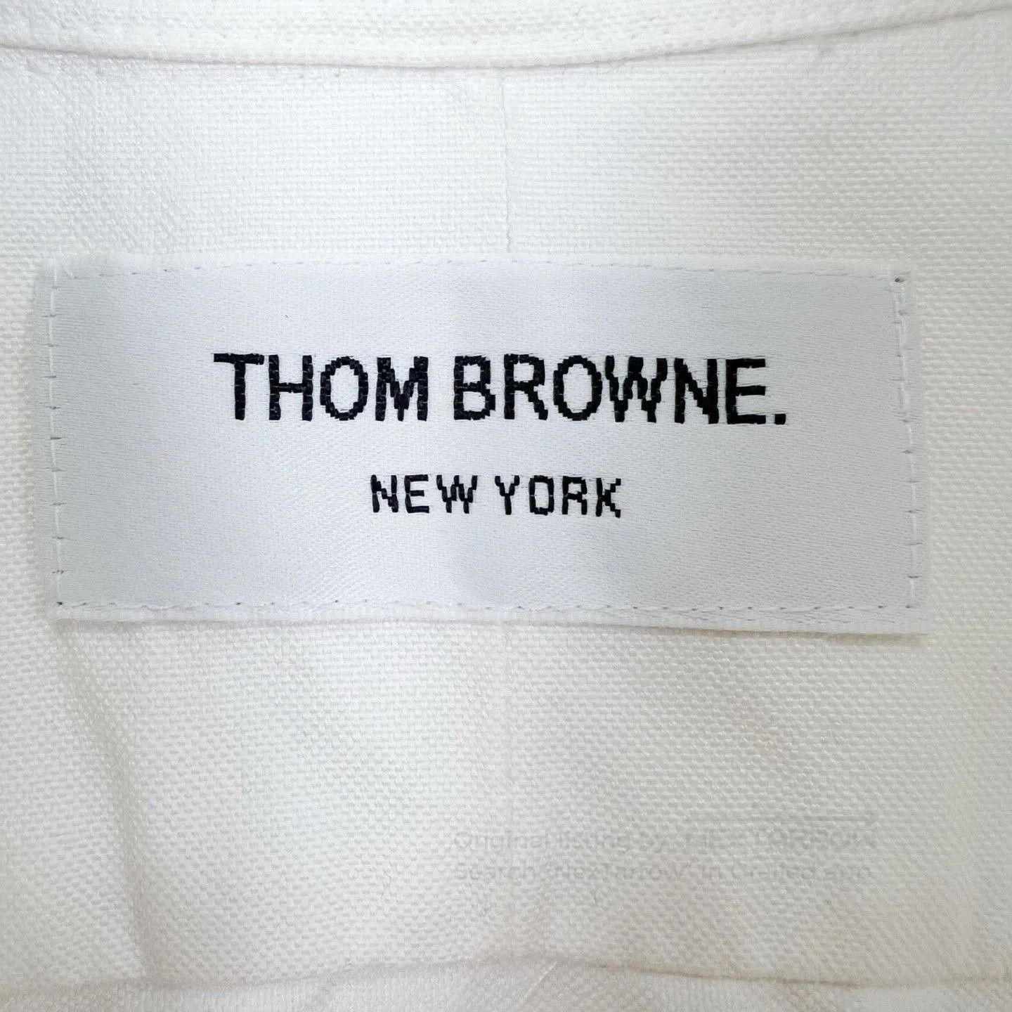 Thom Browne Thom Browne Classic Collar Stripe Shirt. Size US L / EU 52-54 / 3 - 7 Thumbnail