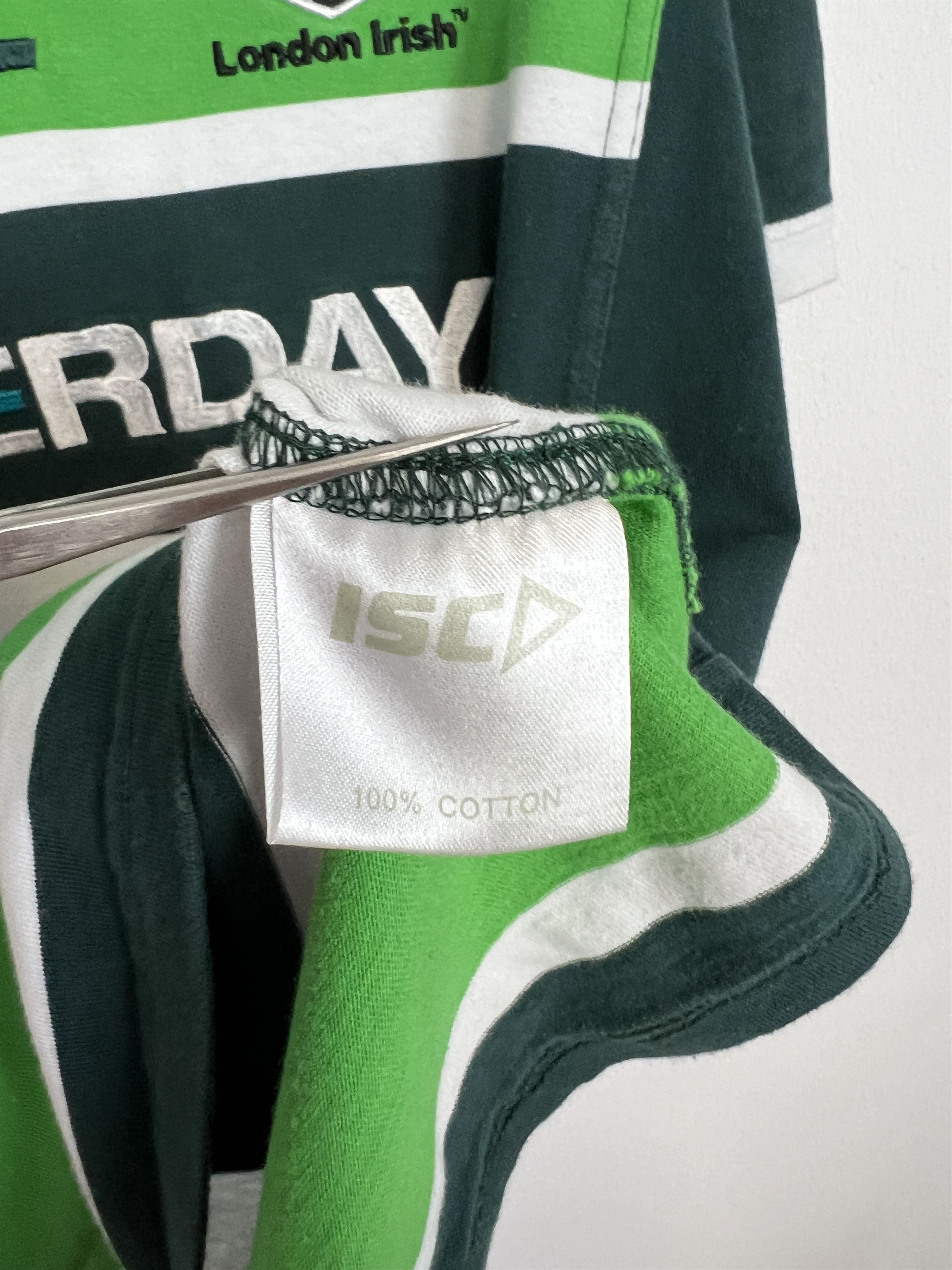 Vintage Vintage London Irish Rugby Union Jersey ISC Powerday Size US L / EU 52-54 / 3 - 10 Thumbnail