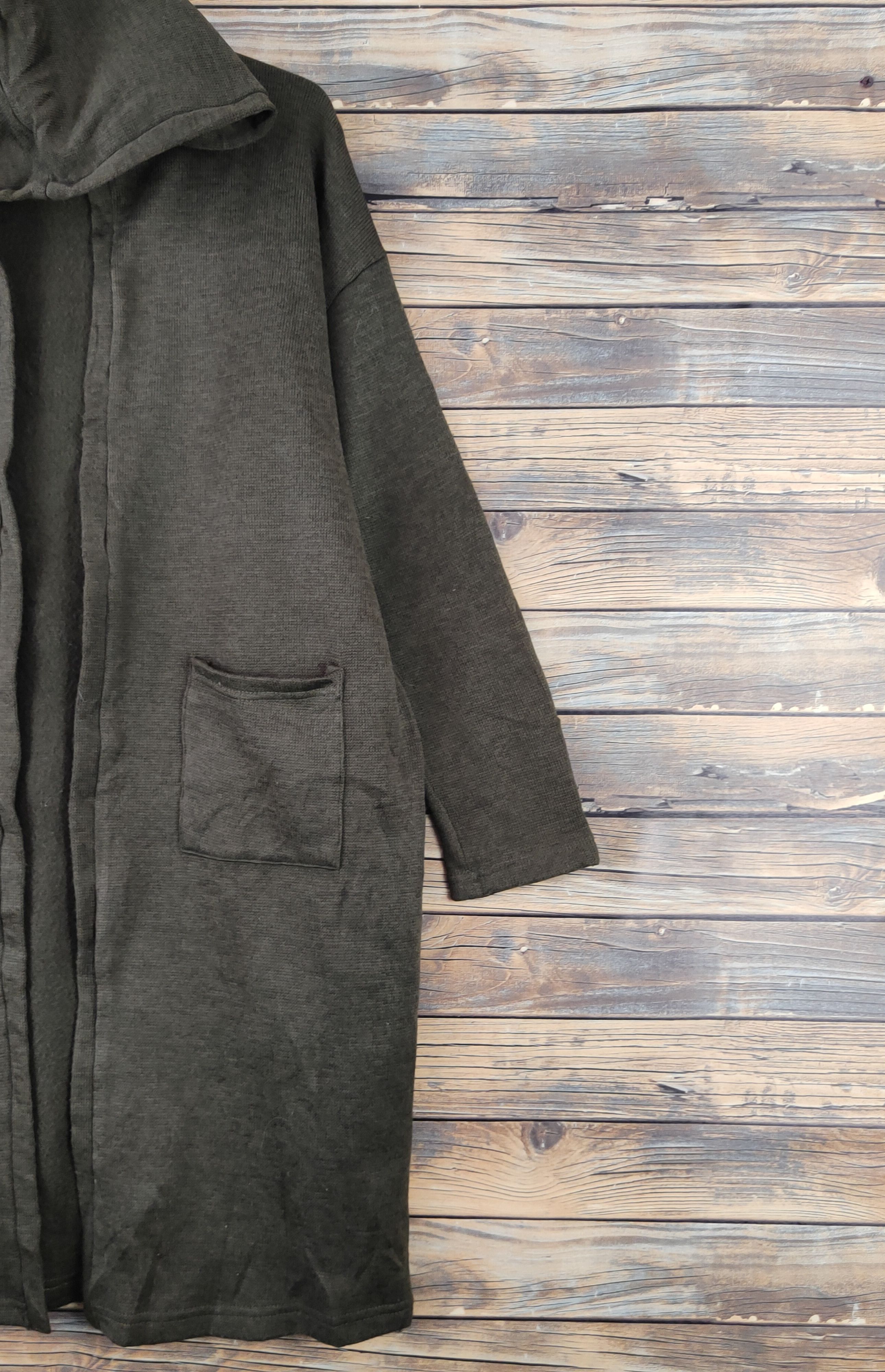 Homespun Knitwear × Japanese Brand Designer 🔥Citrine Chakra Olive Knitwear Hoodie Cardigan Size M / US 6-8 / IT 42-44 - 5 Thumbnail