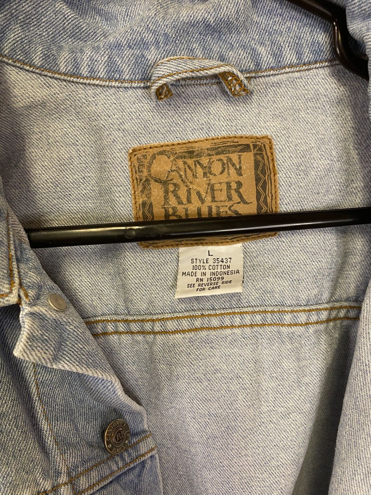 Vintage Canyon River Blues Denim Jacket Size US L / EU 52-54 / 3 - 3 Thumbnail
