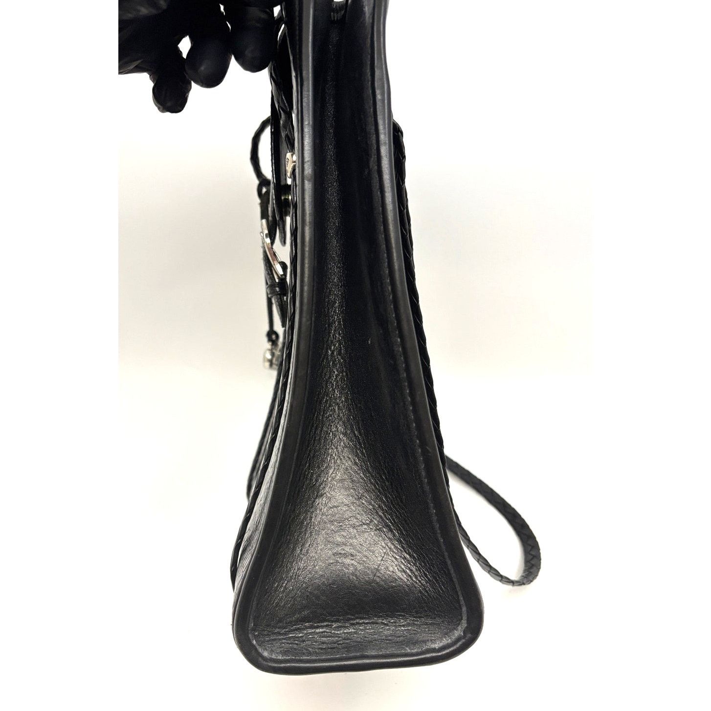 Brighton Vintage BRIGHTON Black Croc Embossed Leather Shoulder Bag Size ONE SIZE - 6 Thumbnail