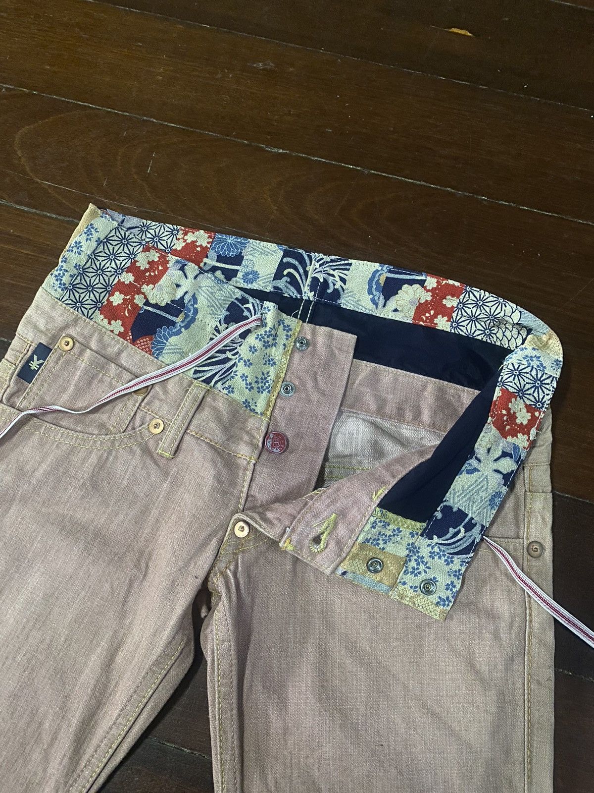 Le Grande Bleu (L.G.B.) rare yen japanese brand double waist boot cut sukajan b-1 Size US 32 / EU 48 - 18 Thumbnail