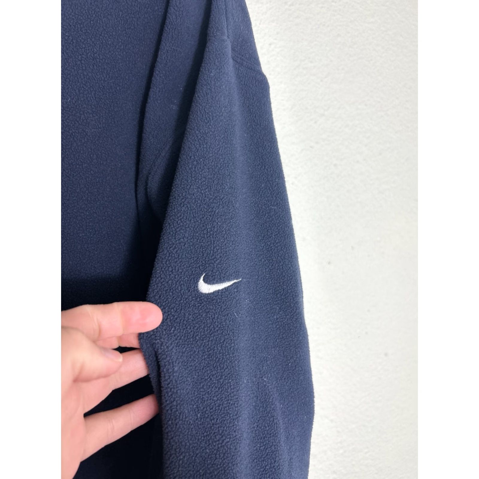 Nike Nike Golf Men's L V-Neck Navy Blue Fleece Pullover Sweater Size US L / EU 52-54 / 3 - 5 Thumbnail