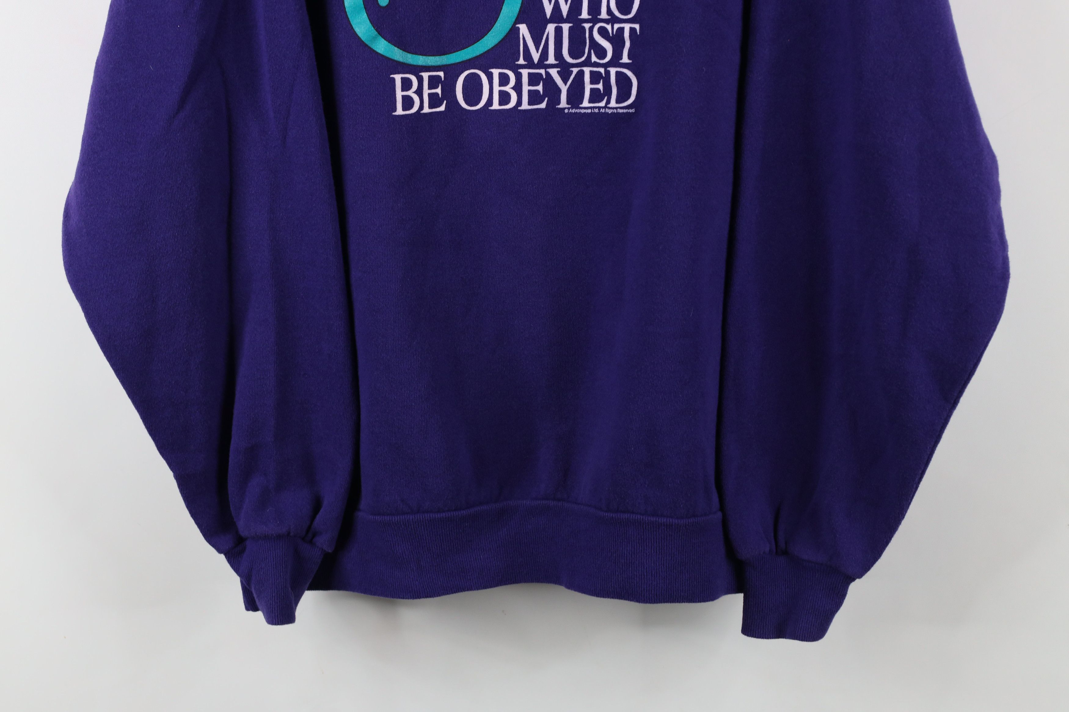 Vintage Vintage 90s Must Be Obeyed Ayesha Crewneck Sweatshirt USA Size XXL / US 16-18 / IT 52-54 - 3 Thumbnail