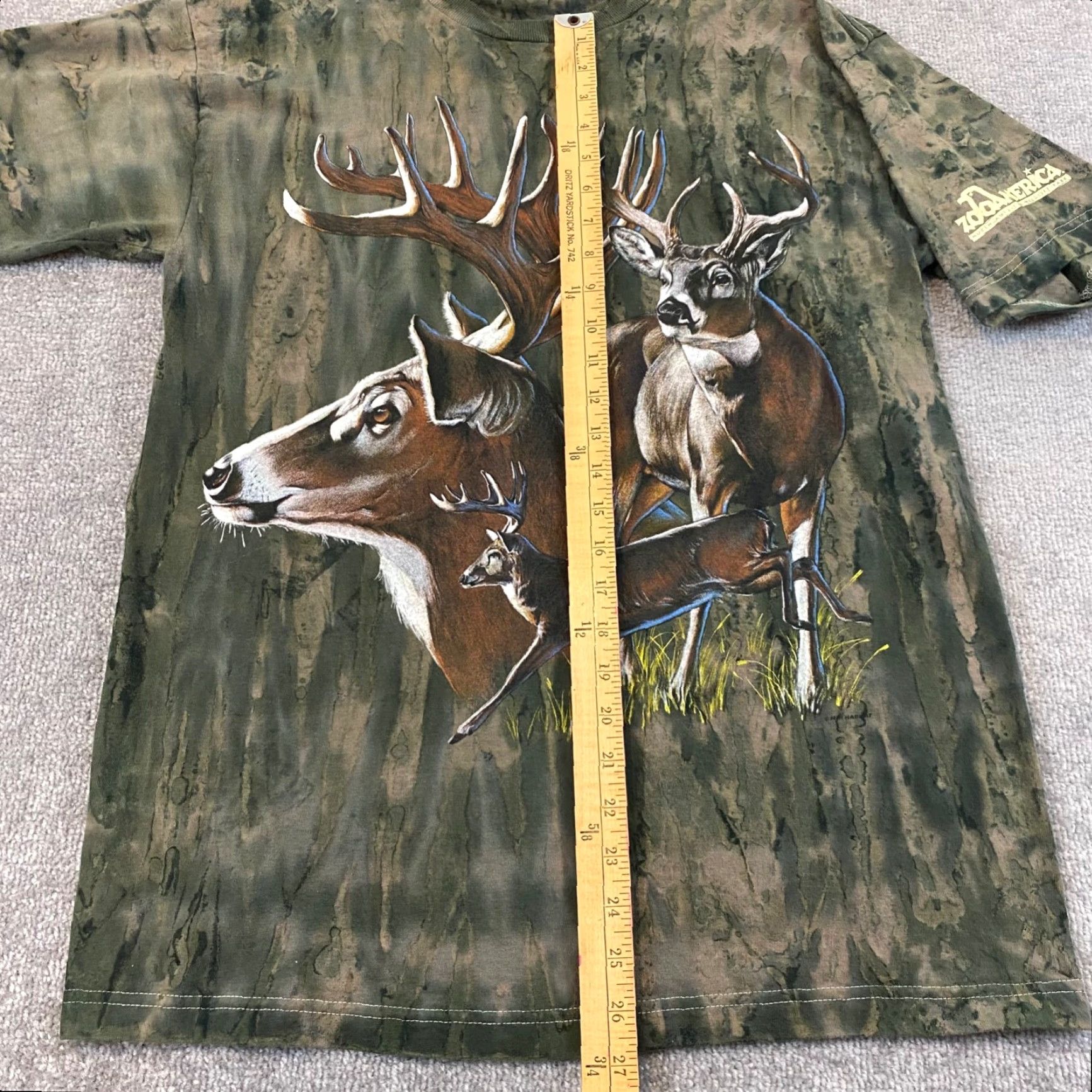 Habitat Habitat Shirt Mens Large Green Deer Graphic Tee Outdoor Hunting Size US L / EU 52-54 / 3 - 6 Thumbnail