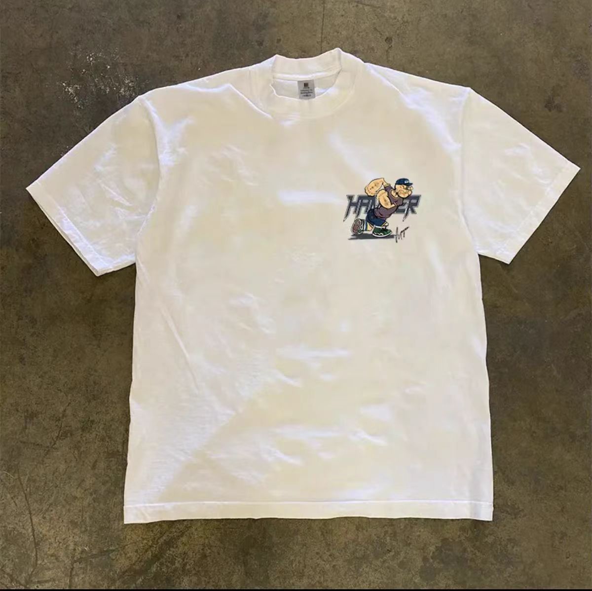 Japanese Brand × Vintage White street trend cartoon sailor print t-shirt Size US M / EU 48-50 / 2 - 2 Thumbnail