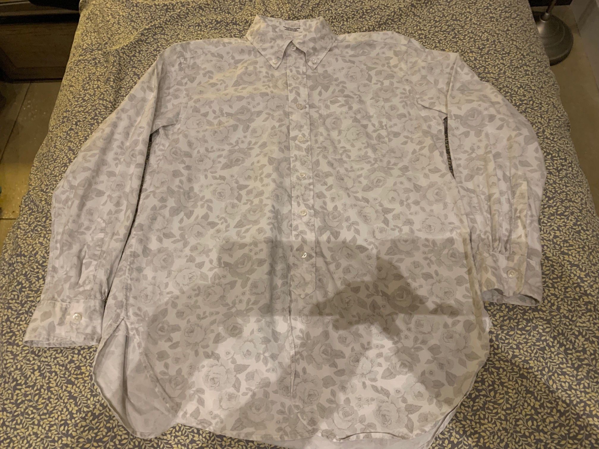 Engineered Garments EG Rose Print Long Sleeve Shirt Size US S / EU 44-46 / 1 - 1 Thumbnail