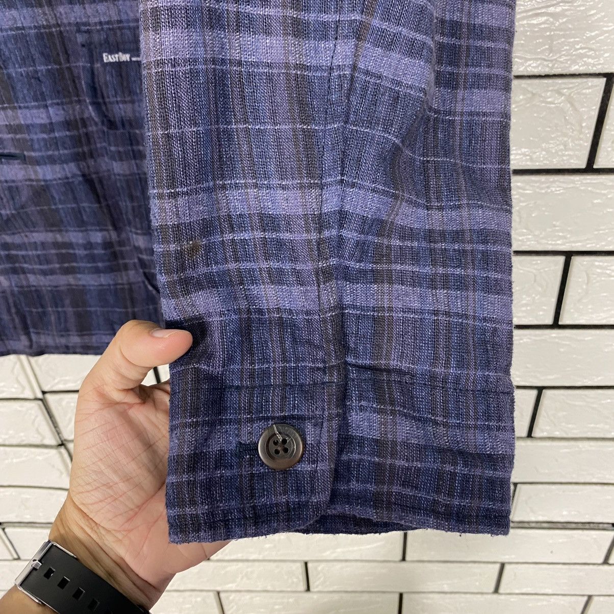 Japanese Brand 🔥VINTAGE CHORE JACKET EAST BOY TARTAN DESIGN ISSEY MIYAKE Size US L / EU 52-54 / 3 - 15 Thumbnail