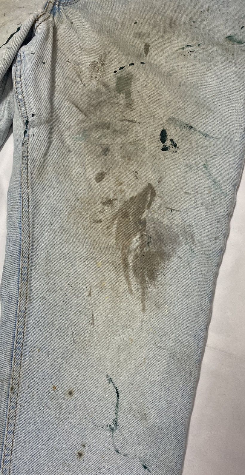 Levi's × Vintage CRAZY Y2K 90’s GRUNGE ACNE STUDIOS THRASHED LEVIS JEANS 35 Size US 35 - 6 Thumbnail