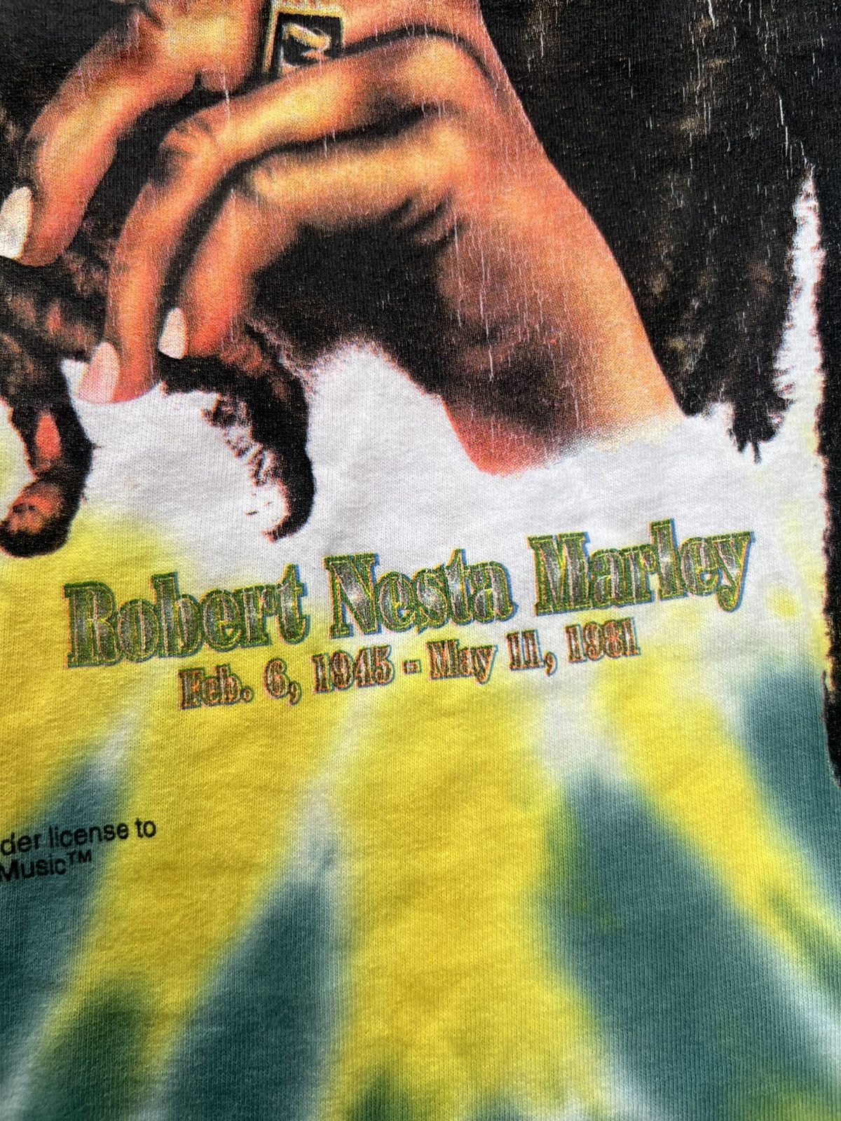 Band Tees Vintage Bob Marley Tye Dye Shirt Size US XXL / EU 58 / 5 - 6 Thumbnail