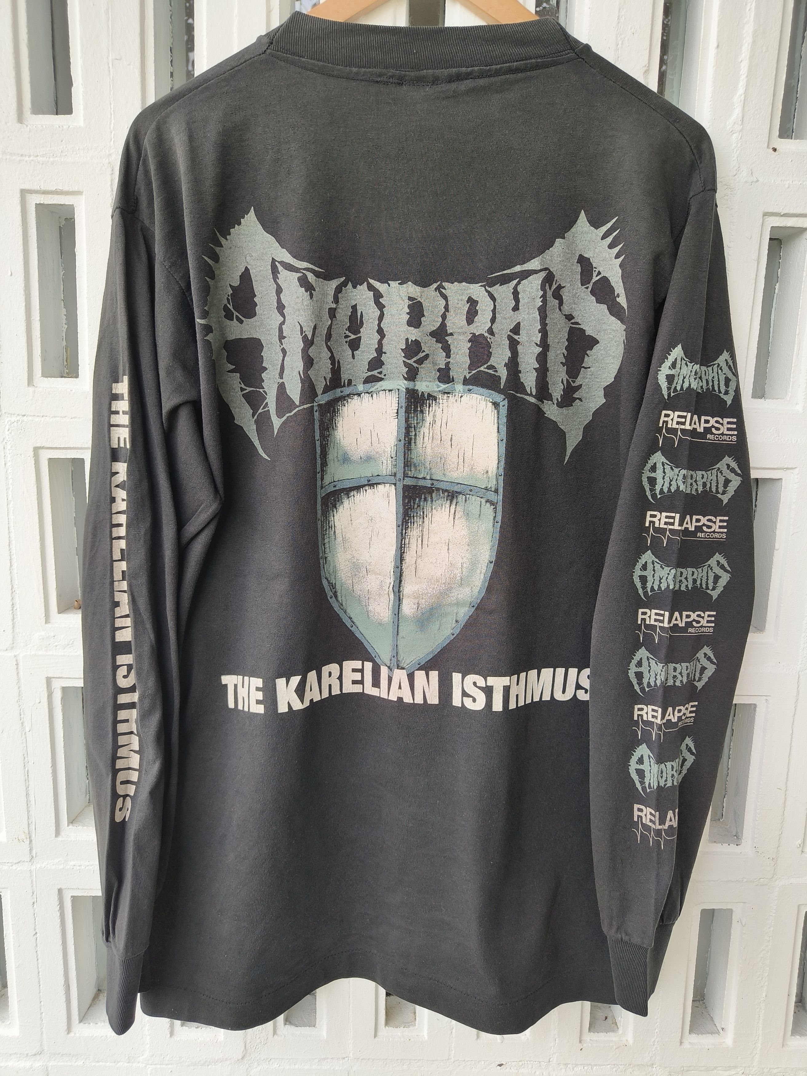 Band Tees Vintage 90s Amorphis (The Karelian isthmus) Ls shirt Size US L / EU 52-54 / 3 - 3 Thumbnail