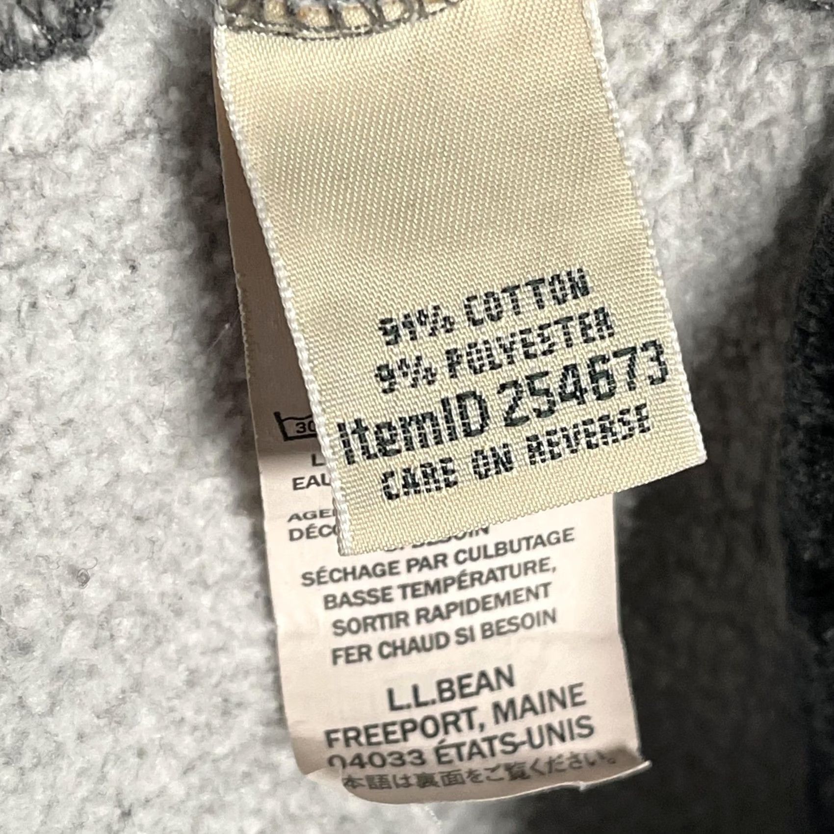 Vintage L.L. Bean Sweatshirt Mens M Gray 1/4 Zip Mock Neck Fleece Pullover Tagless Knit Rib-knit Cuffs Classic Fit Size US M / EU 48-50 / 2 - 7 Thumbnail