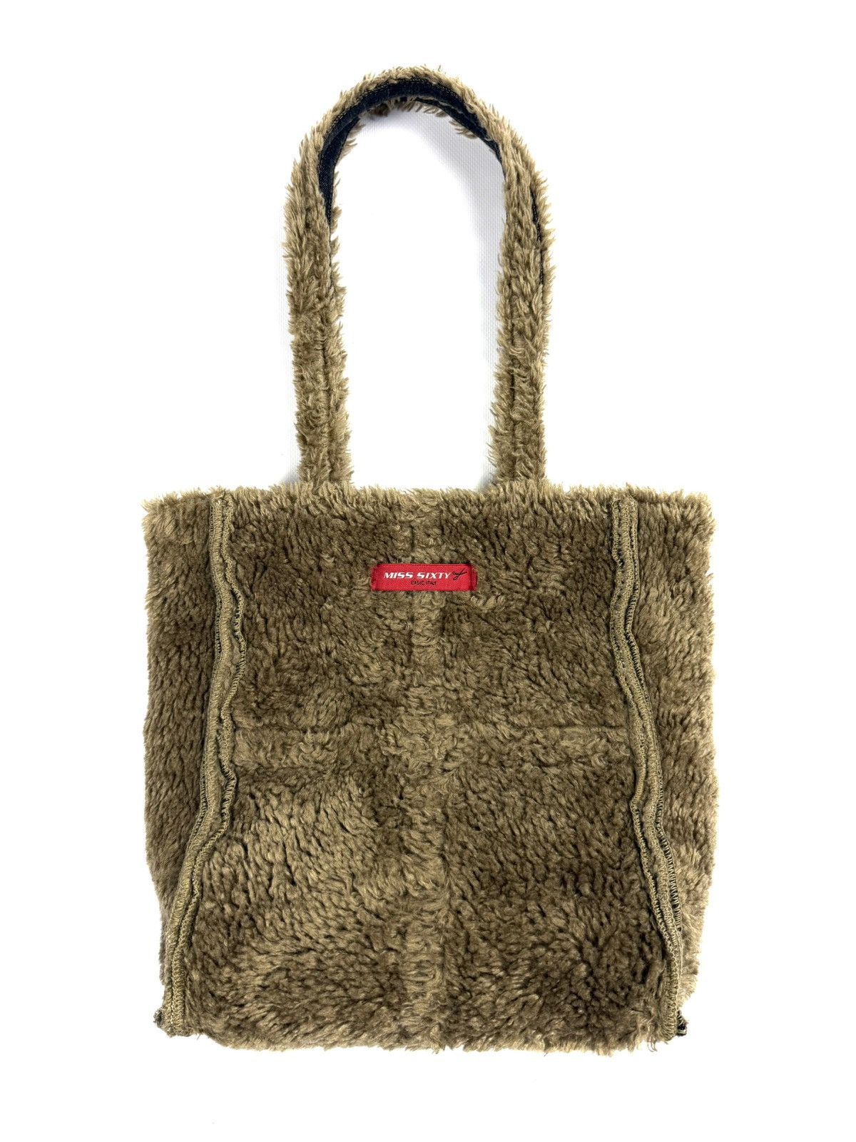 Miss Sixty Miss Sixty Y2K Denim Fur Shoulder Bag Archive Rare McBling Size ONE SIZE - 2 Thumbnail