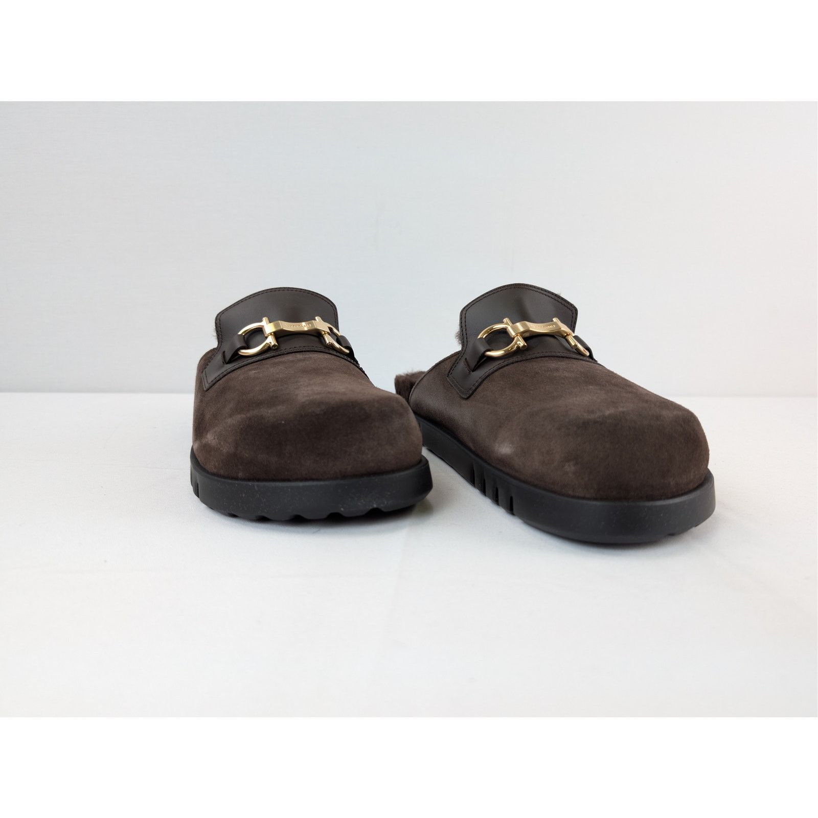 Salvatore Ferragamo o1rshd1 T. Moro 23 Calf Mules in Brown Size US 8 / EU 41 - 4 Thumbnail