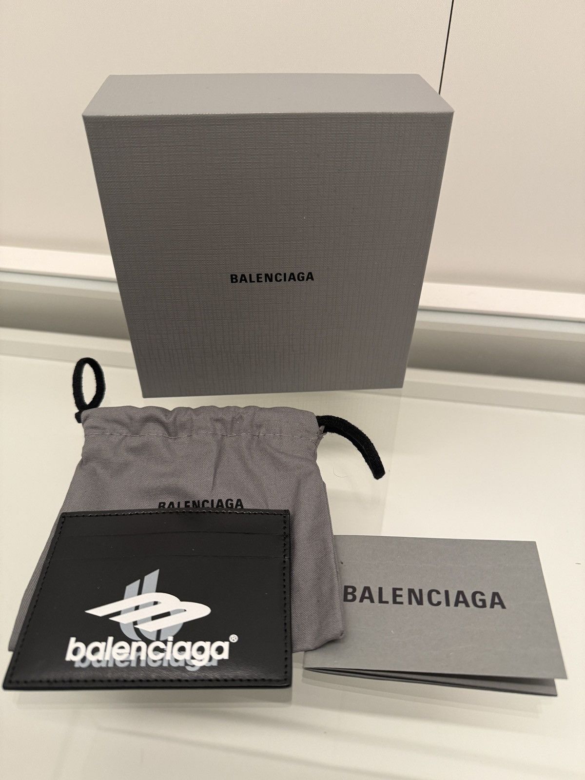 Balenciaga Balenciaga Cash leather card holder black Size ONE SIZE - 4 Thumbnail