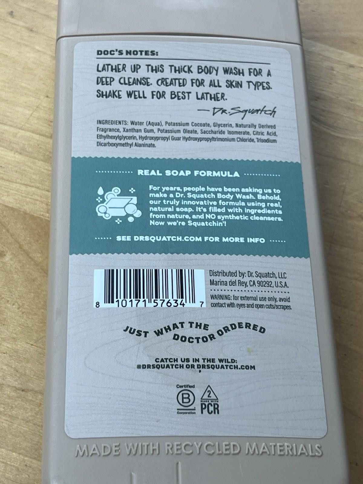 Other Dr. Squatch rainforest Rapids Men’s 14oz Natural Body Wash Size ONE SIZE - 8 Thumbnail
