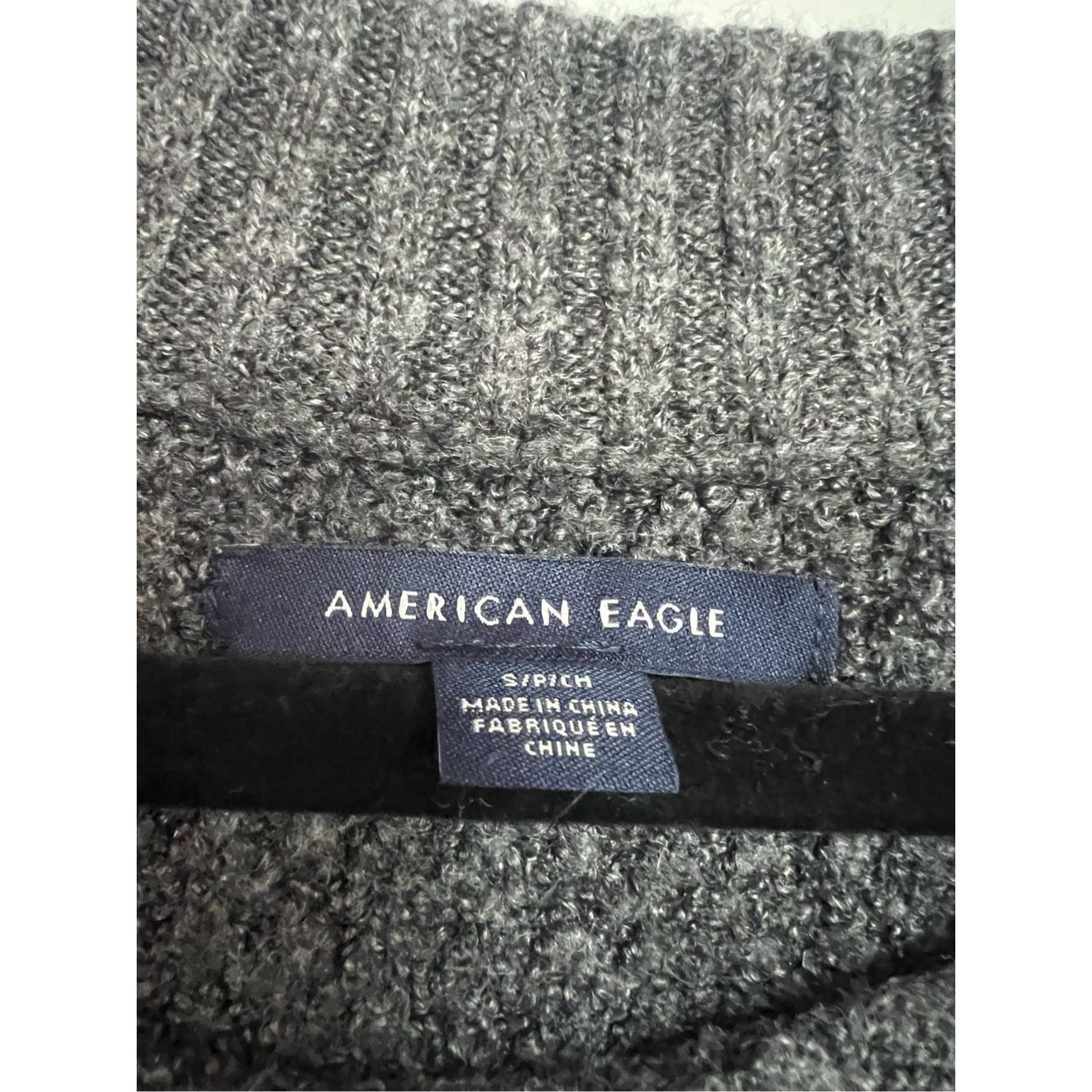 American Eagle Outfitters American Eagle Grey Waffle Sweater Woman’s Size Small Size S / US 4 / IT 40 - 4 Thumbnail