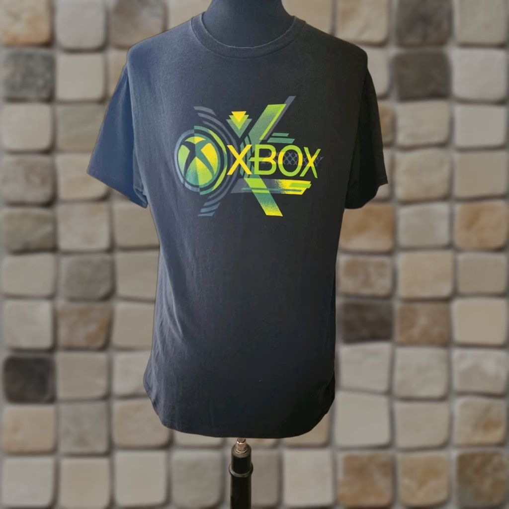 Ripple Junction Ripple Junction Xbox Licensed Video Game Console Logo Short Sleeve T-Shirt Adult Large Black Men Crew Neck 100% Cotton Retro Size US L / EU 52-54 / 3 - 1 Thumbnail