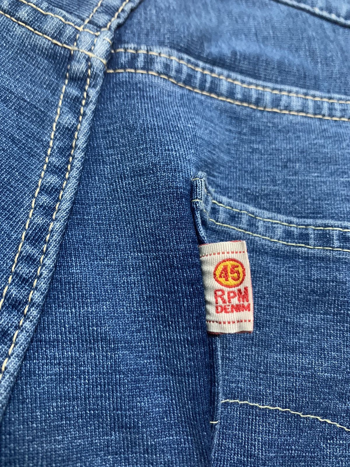 Japanese Brand Vintage 45rpm Studio Soft Denim Wide Pant Size US 32 / EU 48 - 4 Thumbnail