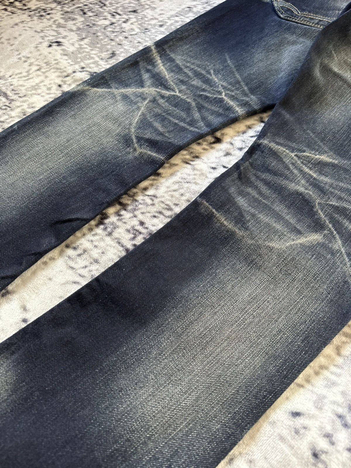 Nicole Club Nicole Club Japan Mud Wash Contrast Stitch Flare Jeans Rare Size US 29 - 18 Thumbnail