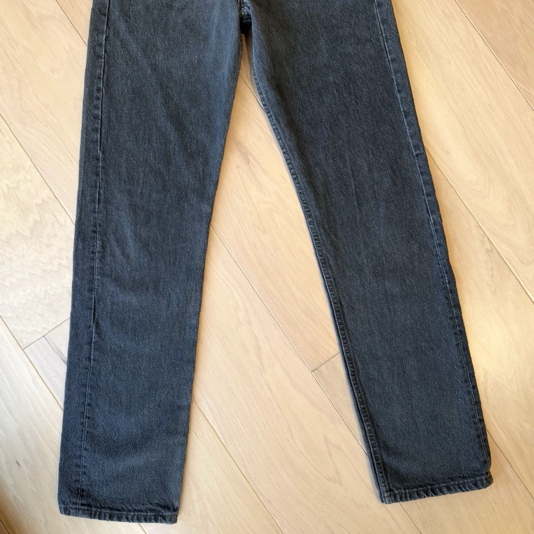 Levi's VINTAGE Levi's 501 Jeans 29 Black 80s USA Made Workwear Non Selvedge Men Size 29" - 4 Thumbnail