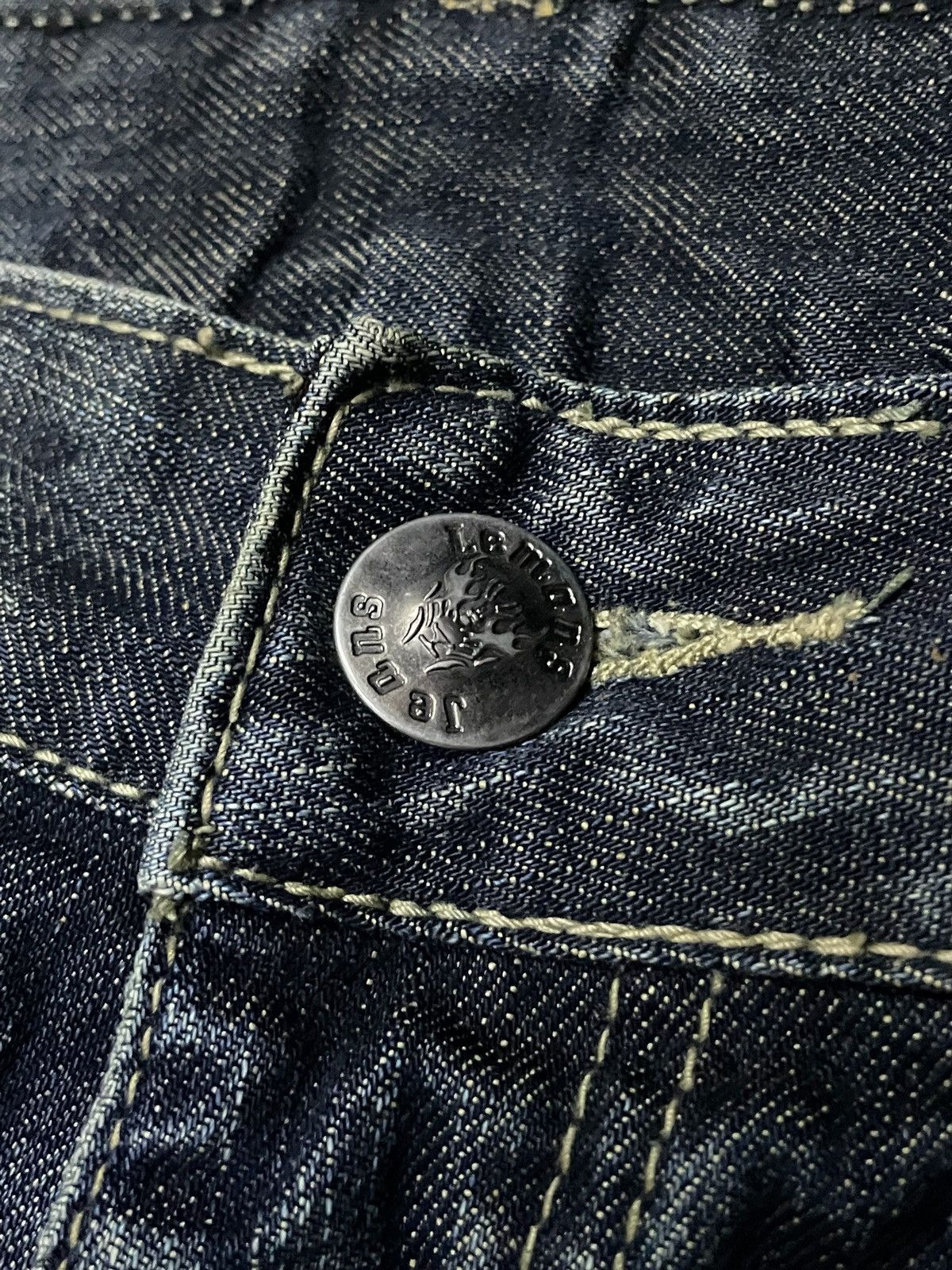 Japanese Brand Lemans Japan Asymmetrical Panel Heavy Stitch Boro Jeans Size US 32 / EU 48 - 24 Thumbnail