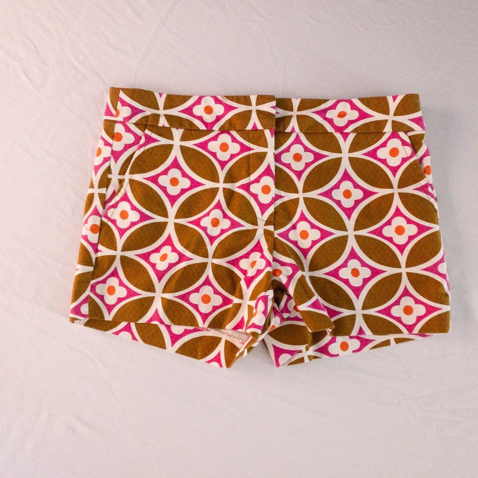 Other Trina Turk Brown Floral Shorts Womens 4 Size 27" / US 4 / IT 40 - 1 Thumbnail