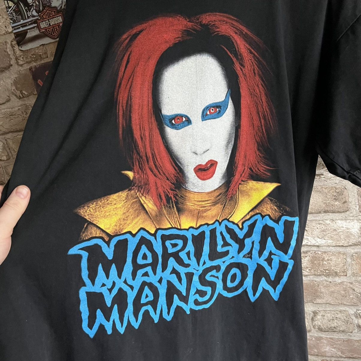 90s Marilyn Manson boot band tee XL t shirt nu metal