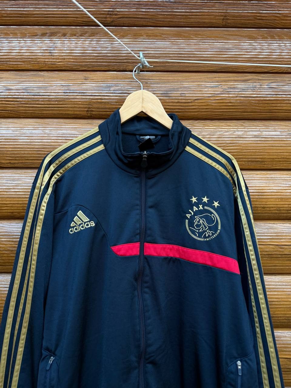 Adidas Vintage Adidas Ajax Amsterdam Football Jacket Soccer Size XL Size US XL / EU 56 / 4 - 2 Thumbnail