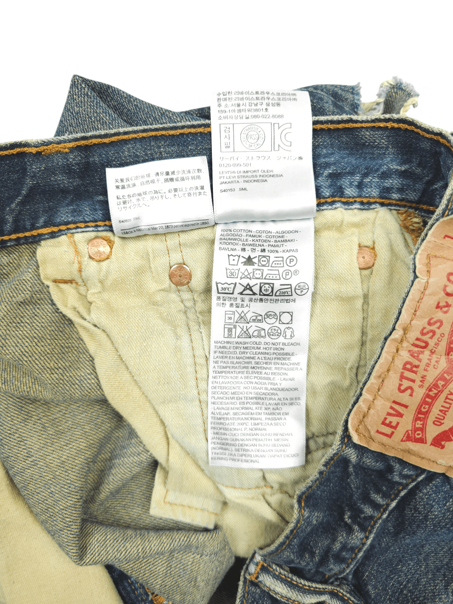 Levi's × Vintage 💎 Size 33/32 Vintage 90's Levi's 501 Jeans Y2K Acid Wash Size US 33 - 10 Thumbnail