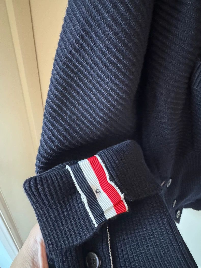 Thom Browne Thom browne Tibetan green four-striped wool knitted cardiga Size US L / EU 52-54 / 3 - 4 Thumbnail