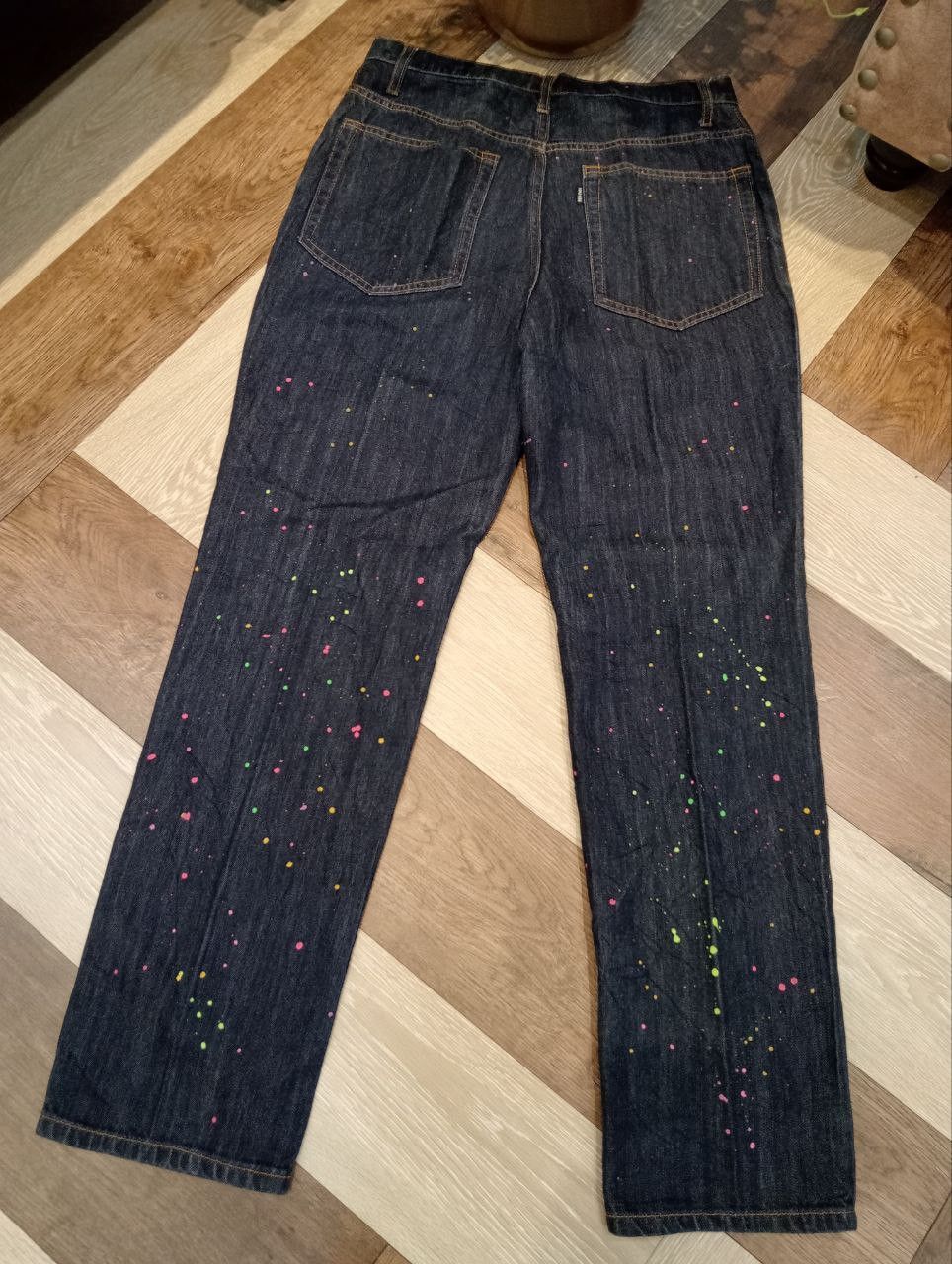 Issey Miyake ISSEY MIYAKE NE-NET PAINTER JEANS - BLUE Size US 30 / EU 46 - 8 Thumbnail