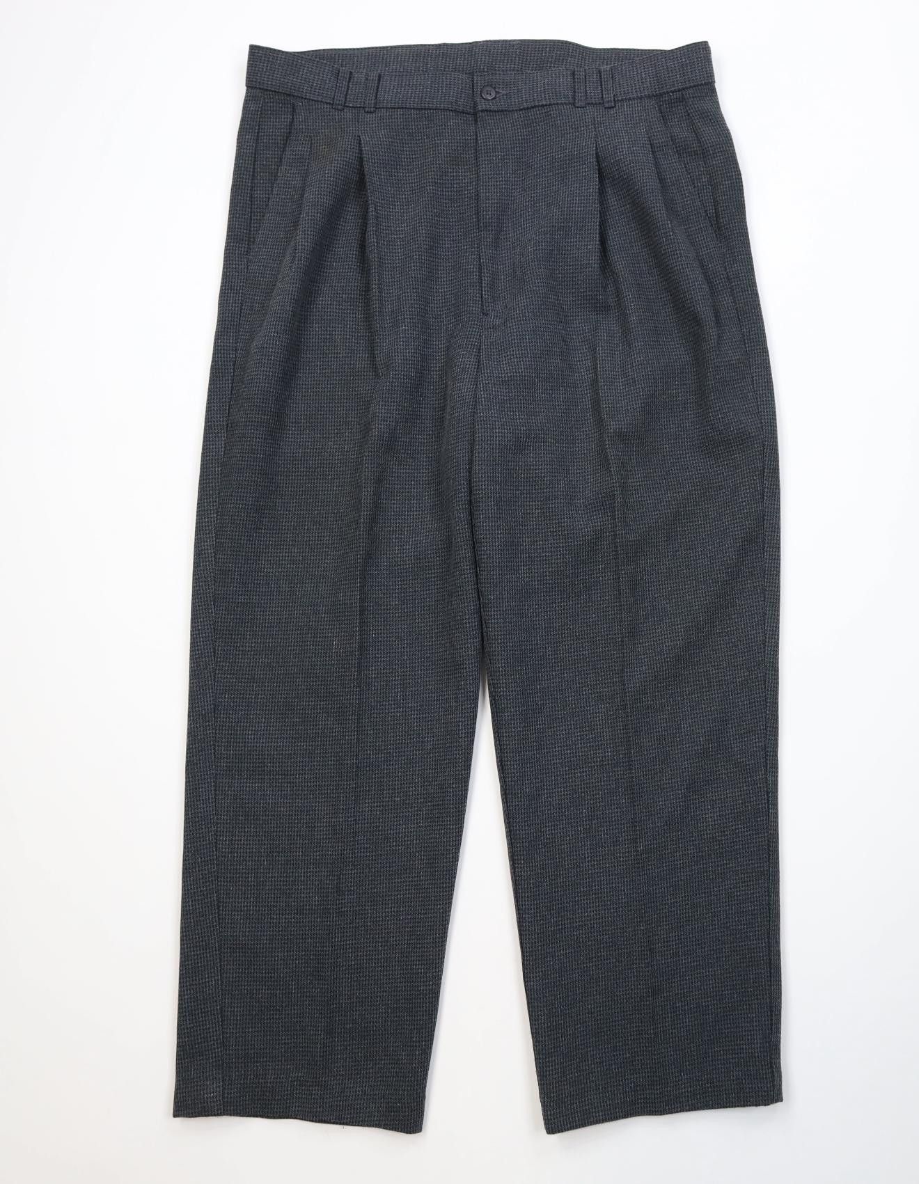 Vintage Vintage 90s Streetwear Gabardine Wool Wide Leg Pants Size US 36 / EU 52 - 1 Thumbnail