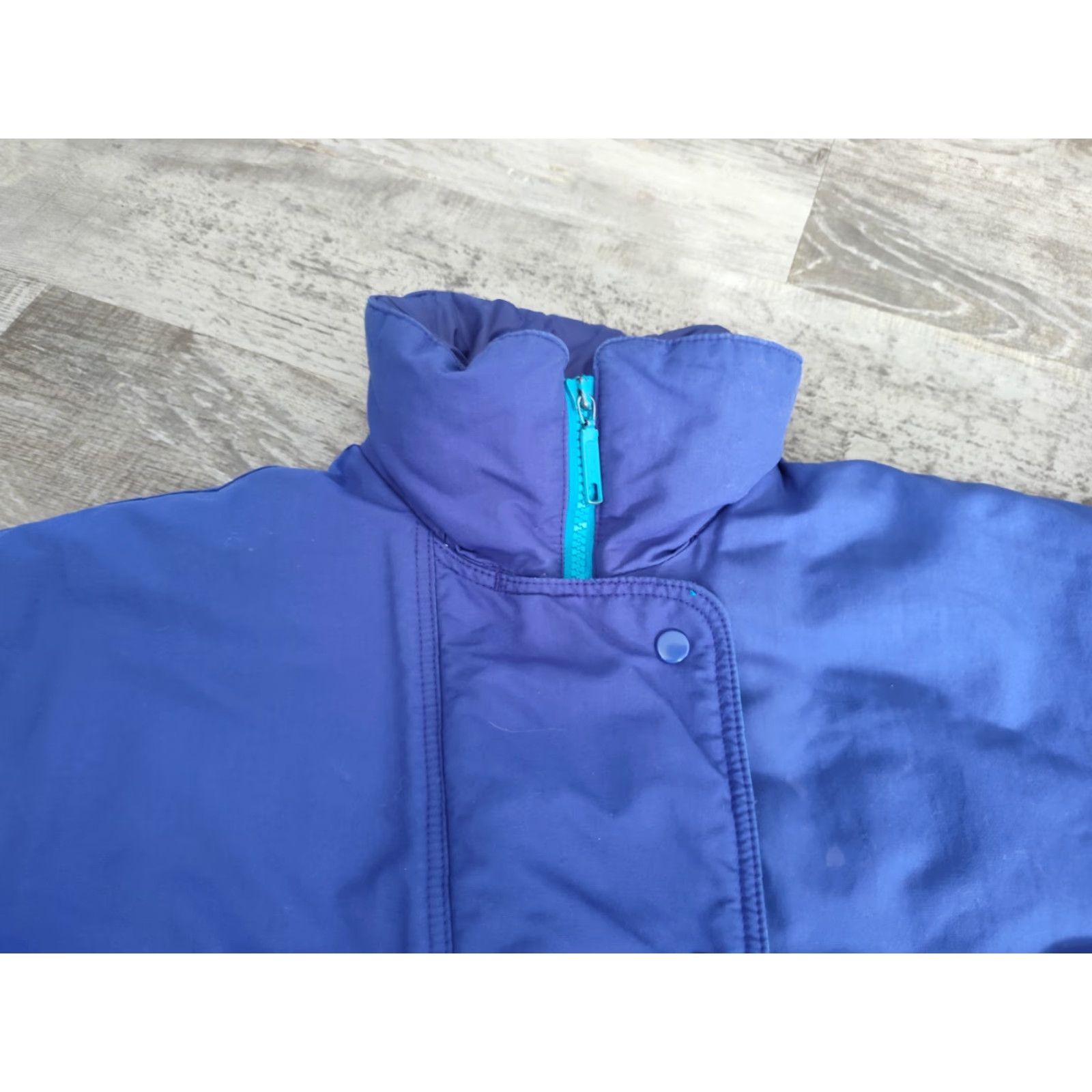Patagonia Vintage Patagonia Women's Blue Parka Zip & Snap Snow Ski Jacket Size 8 Insulated Size M / US 6-8 / IT 42-44 - 6 Thumbnail