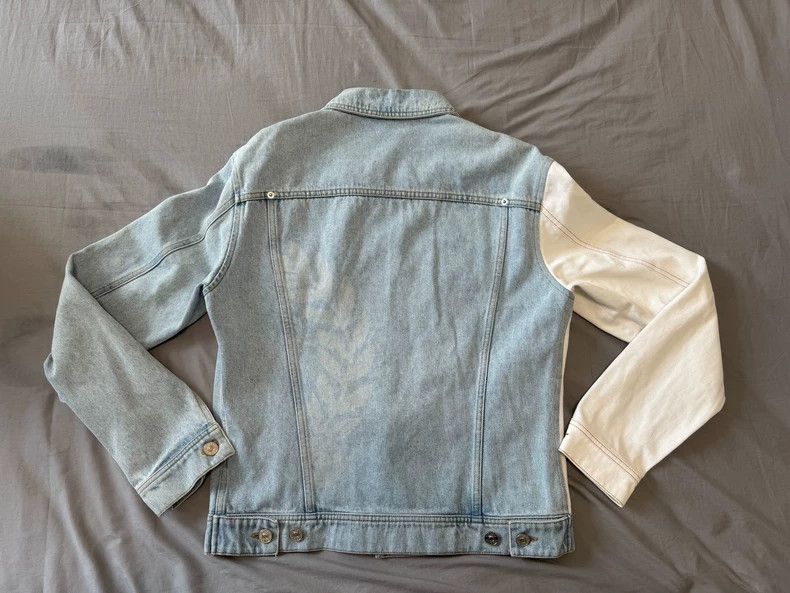 Versace Versace Logo embroidered color-blocked denim jacket jacket Size US M / EU 48-50 / 2 - 2 Thumbnail