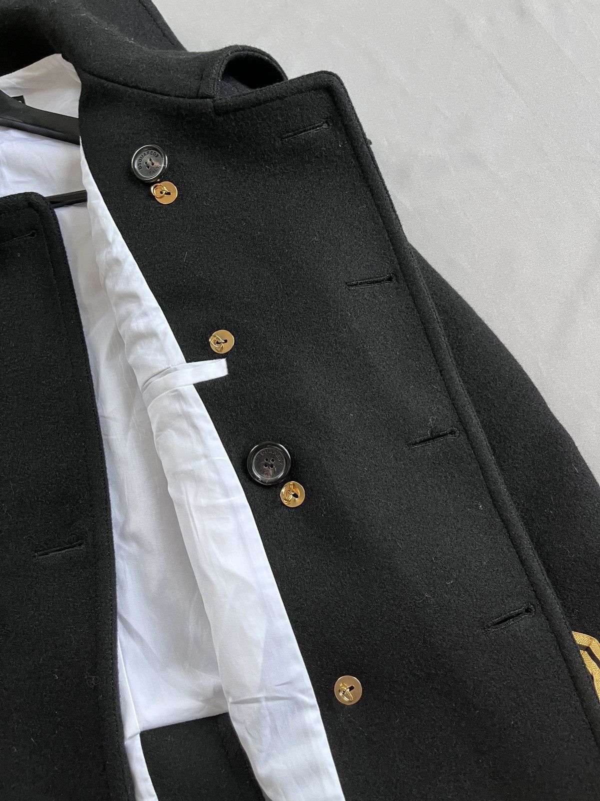 Dsquared2 DSQUARED2 GORGEOUS Sailor Military Wool Peacoat Size US S / EU 44-46 / 1 - 12 Thumbnail
