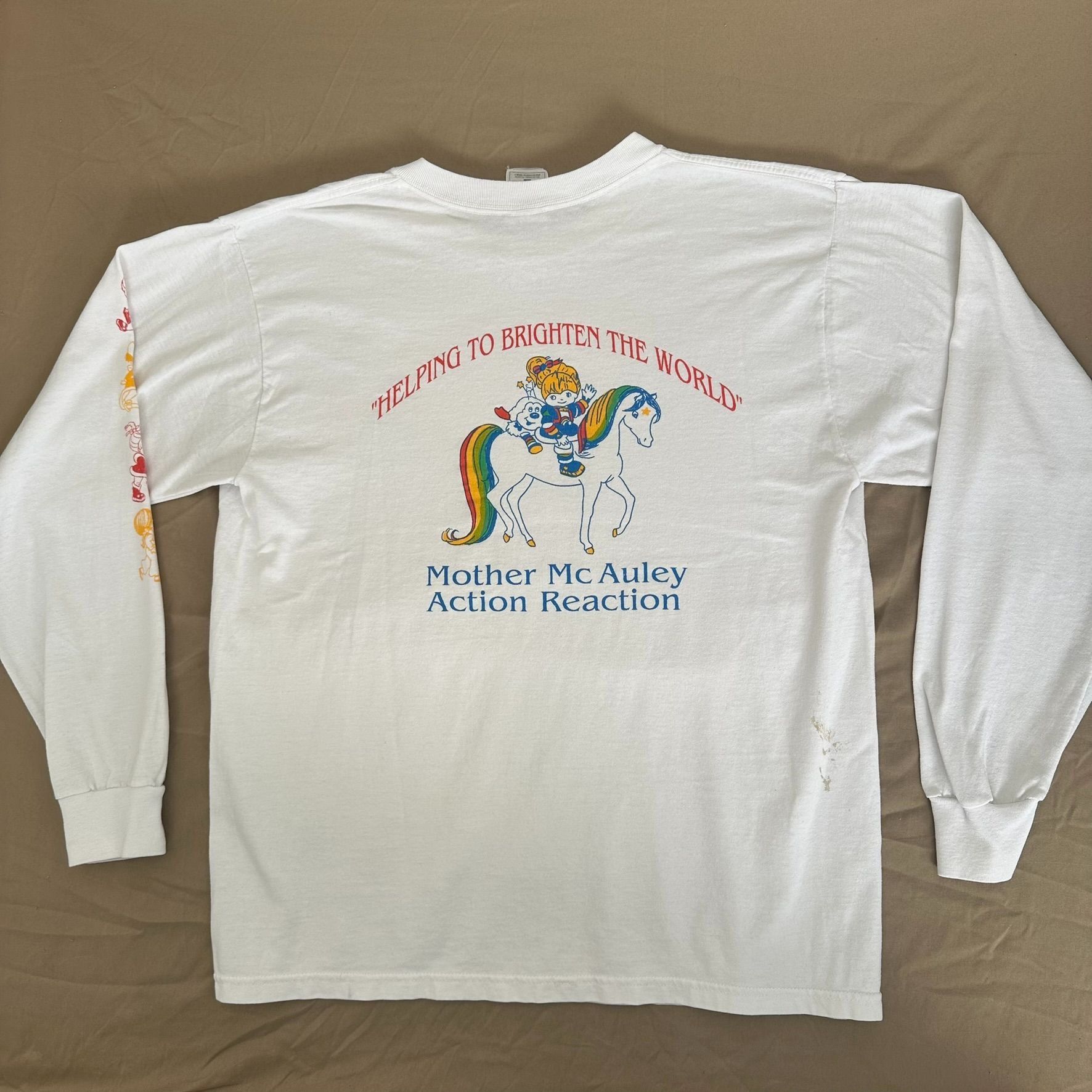 Fruit Of The Loom Vintage Y2K Rainbow Brite Twink Starlite T-Shirt Long Sleeve Size US L / EU 52-54 / 3 - 5 Thumbnail