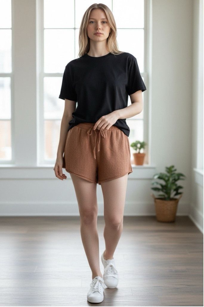 UNIVERSAL PRODUCTS. Universal Thread Shorts Knit High Rise Lounge Casual Pocket Size 34" / US 12 / IT 48 - 1 Thumbnail