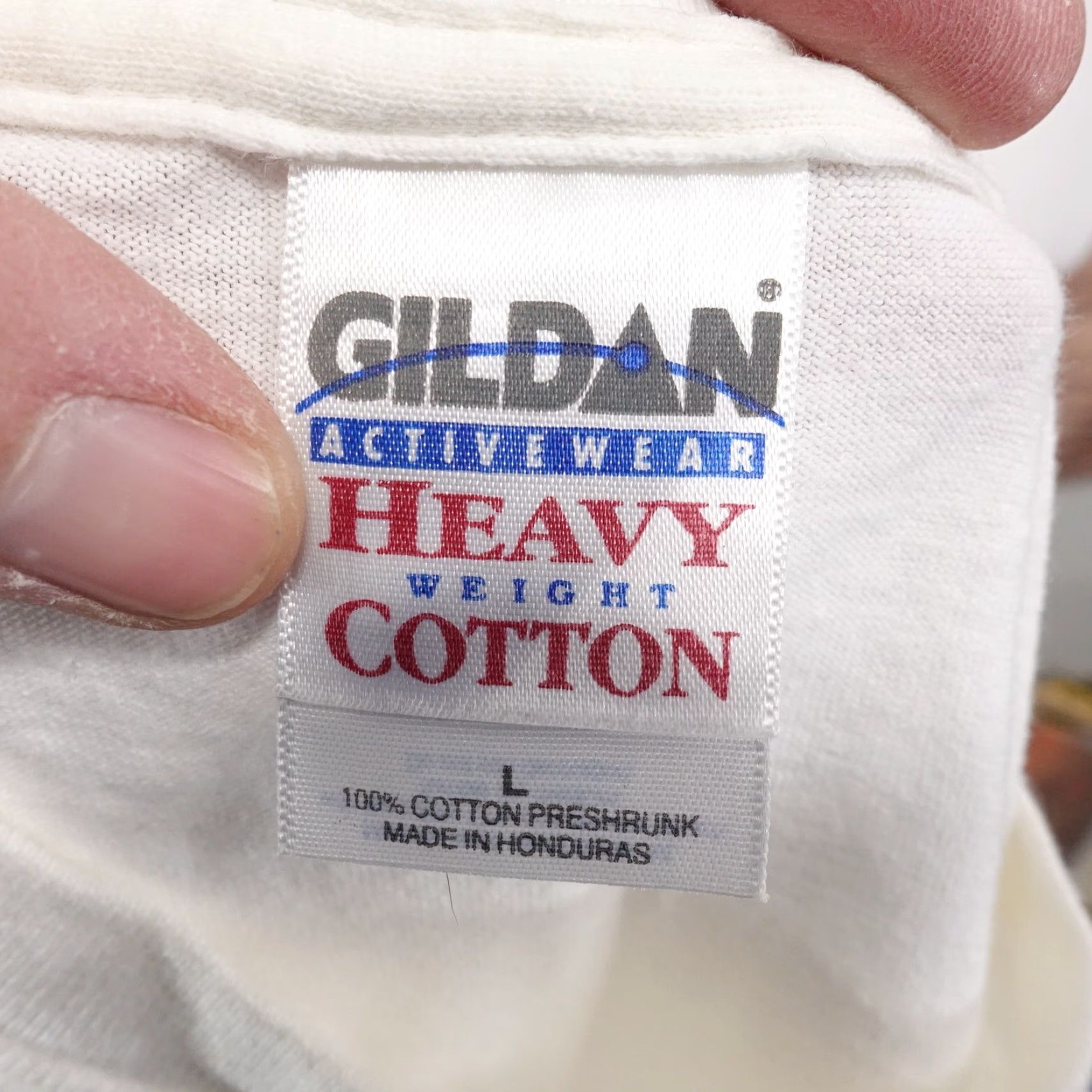 Gildan VINTAGE Gildan T-Shirt Unisex Adults Large White 2005 World Washers Championship St Louis Rado Station Sports Size US L / EU 52-54 / 3 - 5 Thumbnail