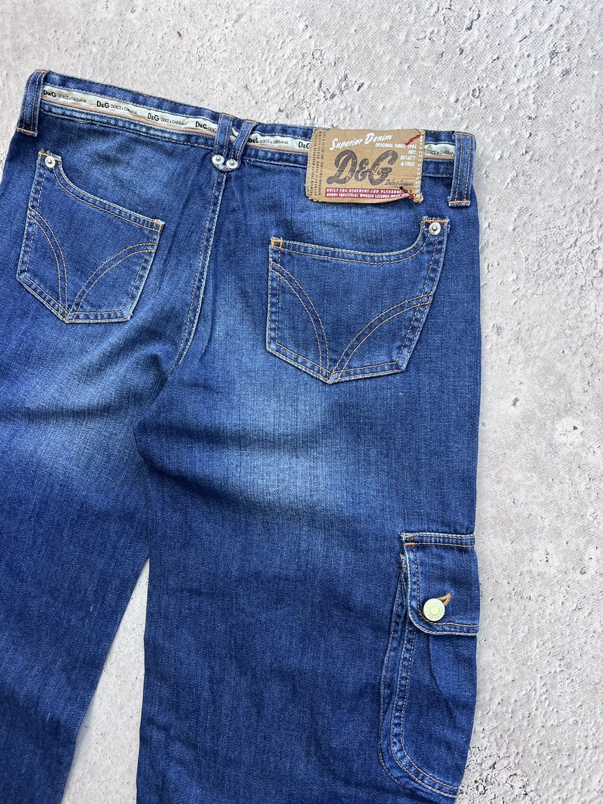 Dolce & Gabbana × Vintage Vintage Dolce & Gabanna Luxury Blue Women's Cool Jeans Size 27" / US 4 / IT 40 - 10 Thumbnail