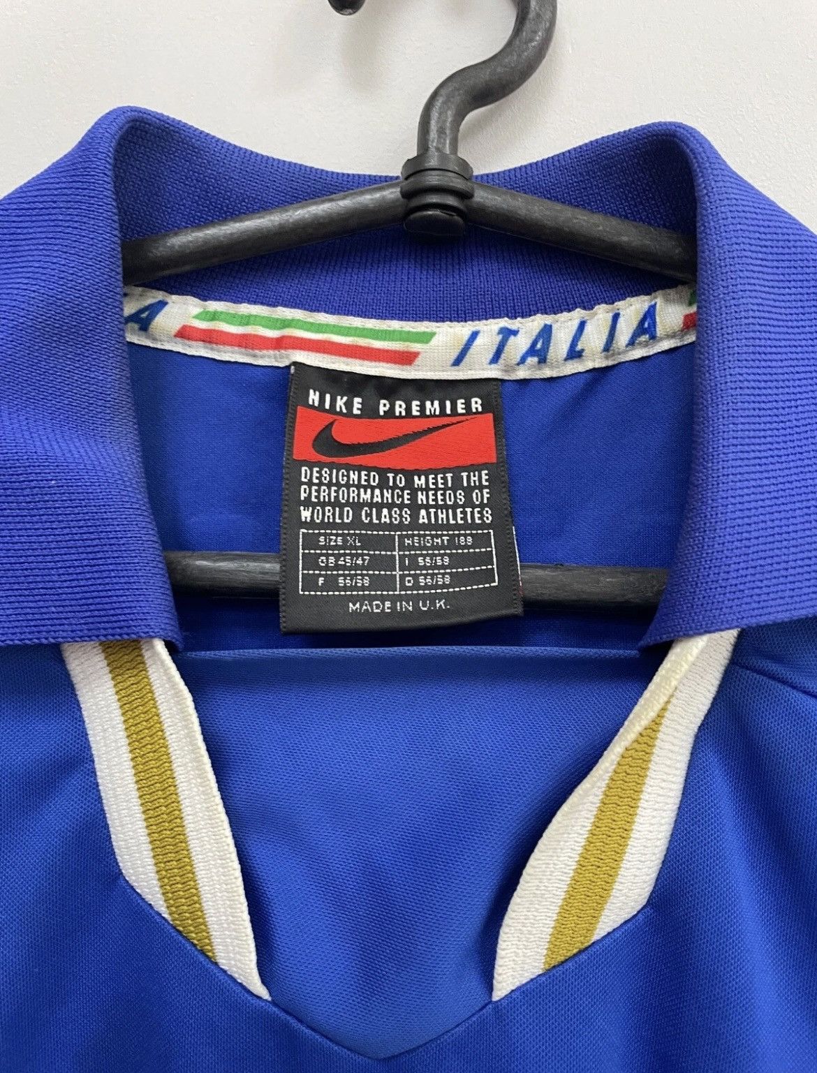 Nike Italy 1996/1997 Home Football Shirt Paolo Maldini #3 Jersey Size US XL / EU 56 / 4 - 12 Thumbnail