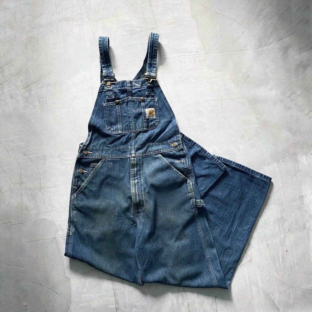 Carhartt × Vintage Grail Vintage Carhartt Faded Painted Overall Y2K Size US 30 / EU 46 - 2 Thumbnail